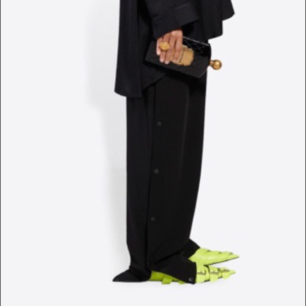 NWT$1190 BALENCIAGA Snapped Trouser FR 42 - Picture 3 of 10